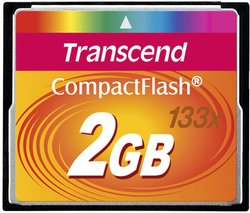 Karta pamięci CF Transcend TS2GCF133, 2 GB, 25 MB/s / 25 MB/s