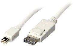 Przejściówka Mini DisplayPort, DisplayPort LINDY LINDY Adapterkabel Mini-DP Kabel 3m 41058, certyfikat UL, podwójne ekranowanie, okrągły, 3.00 m