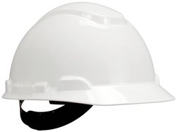 Hełm ochronny 3M™ H700 serii H700NVW w kolorze białym, wentylowany, z grzechotką i plastikową opaską przeciwpotną  Kask ochronny 3M  H700NVW  1 szt.