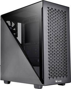 Thermaltake Divider 300 TG Air Black Midi Tower Obudowa do komputera  czarny z 2 wentylatorami, z okienkiem, z filtrem przeciwkurzowym
