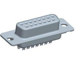 Listwa żeńska D-Sub FCI DA15S064HTLF, styki: 15, 180 °, 1 szt.