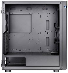 Thermaltake CA-1X4-00M1WN-00 Midi Tower Obudowa do komputera  czarny kompatybilna z systemami chłodzenia cieczą, z okienkiem, odpowiednia do zestawów chłodzenia wodnego, odpowiednia do zestawów chłodzenia DYI, z 2 wentylatorami