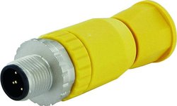 M12 St. 0°, samohamowne Zacisk śrubowy 5 biegunowy 0,14 - 1,5 mm2, średnica kabla 2,5 - 8 mm Złącze niekonfekcjonowane czujnika/aktuatora Murr Elektronik 7030-12731-0000000, 1 szt.