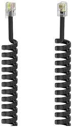 telefony kabel Hama Hörerkabel, Modular-Stecker 4p4c - Modular-Stecker 4p4c, 1,5 m 00201150, 1 szt.