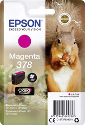 Epson atrament T3783, 378 tusz oryginalny  Magenta C13T37834010