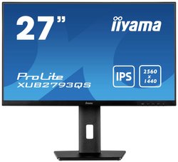 Iiyama XUB2793QS-B1 Monitor  EEK F (A - G) 68.6 cm (27 cal) 2560 x 1440 px 16:9 1 ms HDMI, DisplayPort, słuchawki (jack 3,5 mm) LCD (IPS)