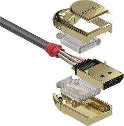 Kabel DisplayPort LINDY LINDY 3m DisplayPort Kabel Gold Line 36293, 3.00 m