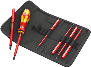 Uchwyt z wymiennymi ostrzami VDE Kraftform Kompakt®, 7 elementów Zestaw wymiennych kling Wera KK 60 i/7 05003470001 VDE