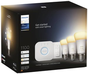 Żarówka LED Philips Lighting Hue White Ambiance E27 3er Starter Set inkl. Dimmschalter 3x800lm 75W Hue 871951429123200 11 W