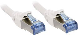 Kabel LAN LINDY 47190, 1 szt., RJ45, CAT 6a, S/FTP, 0.30 m, biały