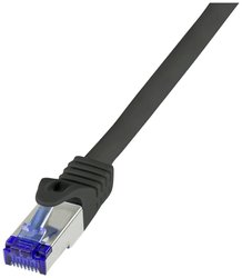 Kabel LAN LogiLink C6A053S, 1 szt., RJ45, CAT 6a, S/FTP, 2.00 m, czarny