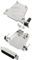 Zestaw listew męskich D-Sub TRU COMPONENTS TCDTZF25HDP44K 7708476, rzędy: 3, styki: 44, 180 °, 1 szt.