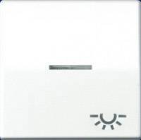 Jung AS591KO5LWW rocker symbol świetlna soczewka światłowód płyta centralna biały alpejski Przycisk Jung AS591KO5LWW śnieżnobiały