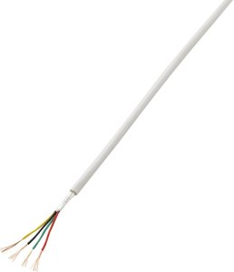 Kabel alarmowy TRU COMPONENTS LiYY/CCA 1570252, 4 x 4 mm, 50 m