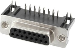 Listwa żeńska D-Sub Connfly DS1037-01-15FNBKT7, rzędy: 2, styki: 15, 1 szt.