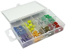 Bezpiecznik nożowy samochodowy Mini ESKA 341.750, 32 V, 2 A - 30 A, 80 szt.