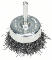 Szczotka garnkowa, falisty drut, 0,3 mm, 50 mm, 4500 U/ min Bosch Accessories N/A N/A Ø trzonka 6 mm 2608622006 1 szt.