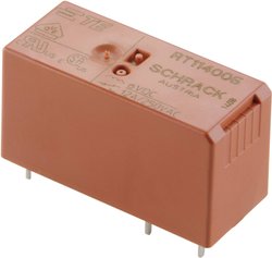Przekaźnik mocy PCB 16 A, 1 x zestyk przełączny TE Connectivity RT314006 6 V/DC