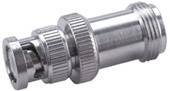 Adapter BNC Huber & Suhner 22540608, złącze męskie BNC - złącze żeńskie N, 1 szt.