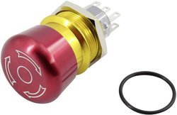 Wyłącznik awaryjny TRU COMPONENTS TC-GQ22-A-22TSB203 1602511, 250 V, 2 NO, 2 NC, 1 szt.