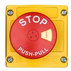 Przycisk zatrzymania awaryjnego BACO LBX130113, 240 V/AC, 3 NC, 1 szt.