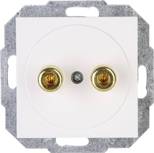Gniazdo głośnikowe Płytka przycisku Kopp HK 07 951629004, czysty biały (ral 9010)