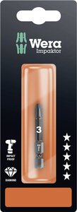 Bit krzyżakowy PZ 3 Wera 855/4 IMP DC SB SiS 05073962001 stal narzędziowa z diamentową powłoką F 6.3 1 szt.