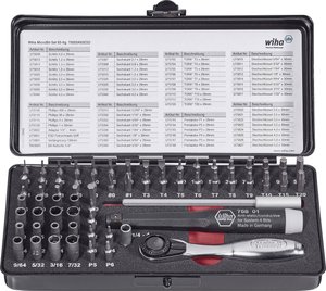 Micro-Bit, zestaw 65 szt. Bity Wiha 39971, 65 szt.