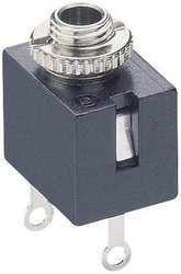 Gniazdo montażowe microjack Lumberg KLB 1, 2.5 mm, 2-pin, mono