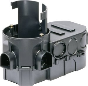 Puszka instalacyjna, (dł. x szer. x wys. ) 127 x 65 x 63/51 mm, Trudnopalna do 650 ° C