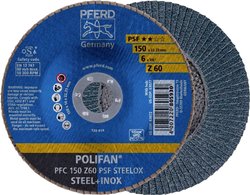 Tarcza lamelkowa PFERD PFC 150 Z 60 PSF STEELOX 67766150 Średnica 150 mm 10 szt.