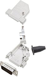 Zestaw listew męskich D-Sub Amphenol L17DTSL25-RG-LJS-S+L717SDB25P, rzędy: 2, styki: 25, 45 °, 1 szt.