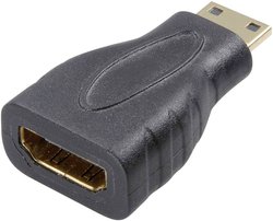 Przejściówka, adapter HDMI SpeaKa Professional SP-7869908, [1x złącze męskie Mini HDMI typ C - 1x złącze żeńskie HDMI]