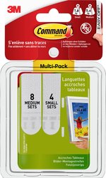 Paski do montażu obrazów Command™ S i M, pakiet promocyjny Pasek samoprzylepny 3M 17203 12 par(a)