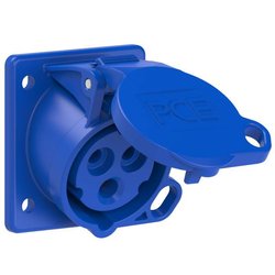 Gniazdo montażowe blokowany po 3-biegunowym 6-biegunowym Puszka montażowa CEE-CARA PCE 413-6f66 16 A 230 V