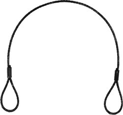 Linka stalowa (SC) 400x3mm, czarna bez złącza Eurolite  Lina bezpieczeństwa