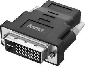 Przejściówka, adapter DVI, HDMI Hama 00200338, [1x złącze męskie angielskie - 1x złącze męskie DVI-D]