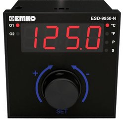 EMKO ESD-9950-N.2.20.0.1/02.00/0.0.0.0 Regulator temperatury z regulatorem obrotowym Wejście czujnika uniwersalnego 24VAC/DC Termostat Emko ESD-9950-N.2.20.0.1/02.00/0.0.0.0 Pt100, S, R, K, J   (D x S x W) 110 x 96 x 96 mm