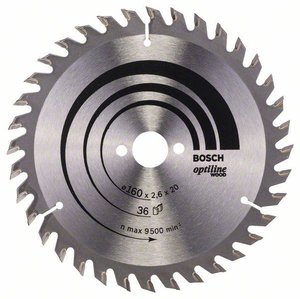 Tarcza tnąca z węglików spiekanych Bosch Accessories Optiline 160 x 20 x 2.6 mm 1 szt.