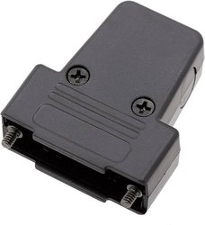 Obudowa złącza D-SUB encitech TRI-P-15-K 6550-0101-02, tworzywo sztuczne, 180 °, 45 °, 45 °, 1 szt.