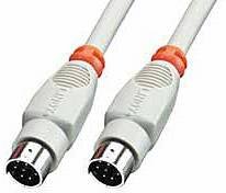 Kabel szeregowy LINDY 31532, [1x złącze męskie mini-DIN - 1x złącze męskie mini-DIN], 2.00 m
