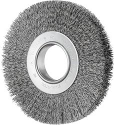 PFERD Szczotka okrągła POS szeroka, niezwiązana, RBU Ø 180 x 25 mm, zmienny otwór, drut stalowy Ø 0,30 do szlifierki stołowej 1  43701239 1 szt.