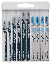 Brzeszczot do wyrzynarki Metal/Wood Basic, 10-częściowy Basic Bosch Accessories Pro Line STS 2607010630 1 zest.