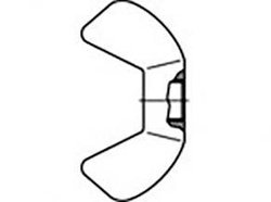 Nakrętka motylkowa Toolcraft, M3, DIN 315, 10 szt.