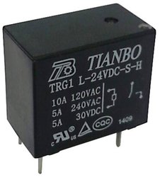 Przekaźnik drukowany Tianbo Electronics TRG1 L-S-H 24VDC 1366484, monostabilny, 1 cewka, 30 V/DC, 277 V/AC, 3 A, 1 szt.