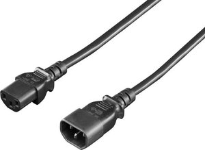 Przedłużacz Rittal 7200.215 [1x złącze męskie IEC C14 - 1x złącze żeńskie IEC C13] 1.80 m