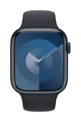 Apple Watch Series 9 GPS + Cellular 45 mm Aluminiowa obudowa Midnight z paskiem sportowym Midnight – S/M Apple Watch Series 9 GPS + Cellular 45 mm Obudowa aluminiowa Opaska sportowa Północ S/M