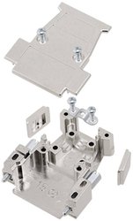 Obudowa złącza D-SUB encitech D3PK15-M-SJS-K 1260-0105-02, tworzywo sztuczne, metalizowane, 1 szt.