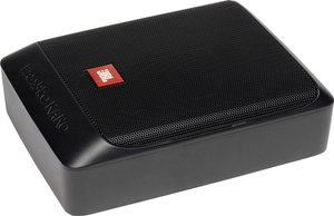 BASSPRO NANO - Ultrakompaktowy system subwoofera ze wzmacniaczem do montażu pod siedzeniem Samochodowy subwoofer aktywny JBL BASSPRO NANO, 200 W