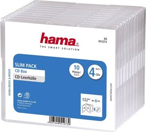 Pokrowiec Slim CD Hama Slim Pack 00051273, 10 szt.